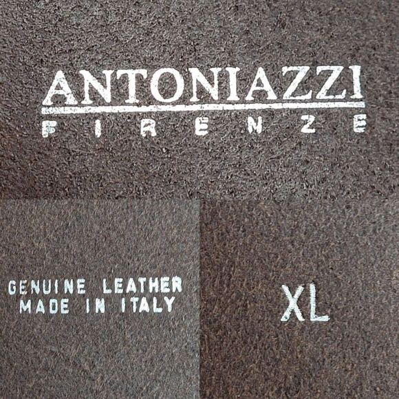 Antoniazzi Firenze Artesian Leather Belt XL Brown Silver Bronze‎ Grommet Studded main image 9